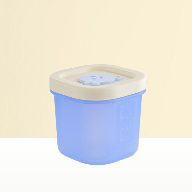 Silikonska posuda za led za dječju hranu – skladištenje pireja, brzo zamrzavanje, jednostavno vađenje, moderan dizajn