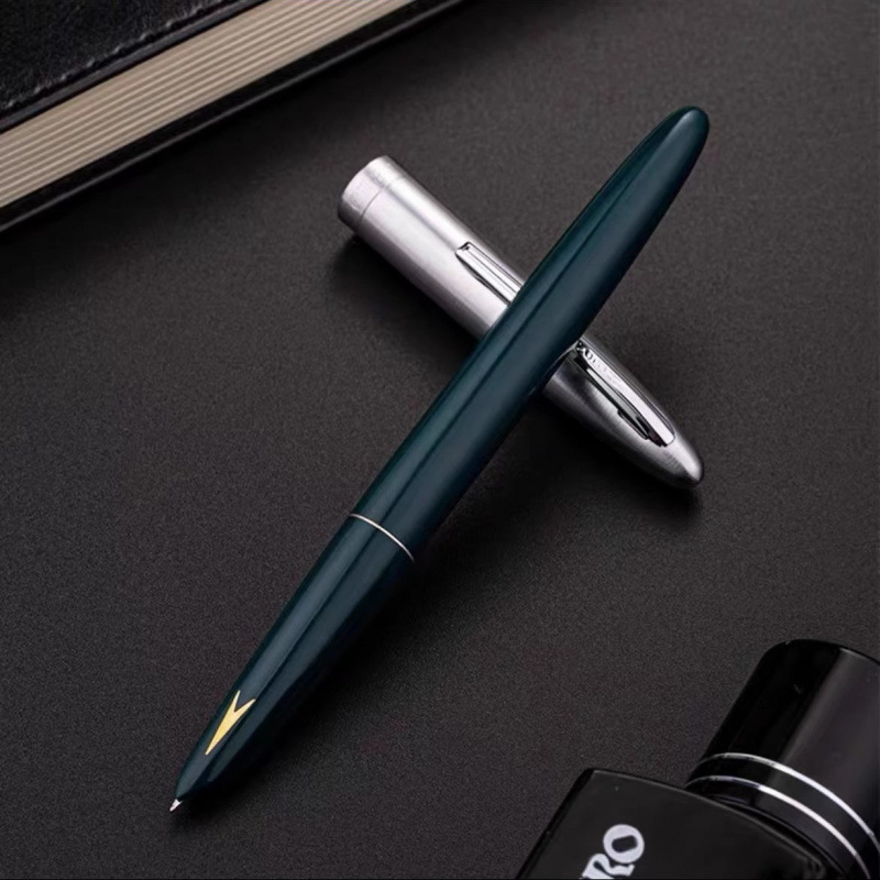 Hero 616 töltőtoll arany kupakkal, irídium hegye, diákok számára, ajándék dobozban