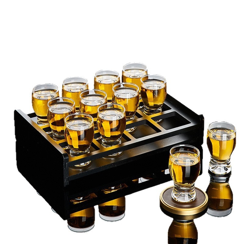 Szeszes italok pohár készlet – 6–10 darab, közönséges üveg, kapacitás 1–100 ml, készlet, logó nyomtatás elérhető