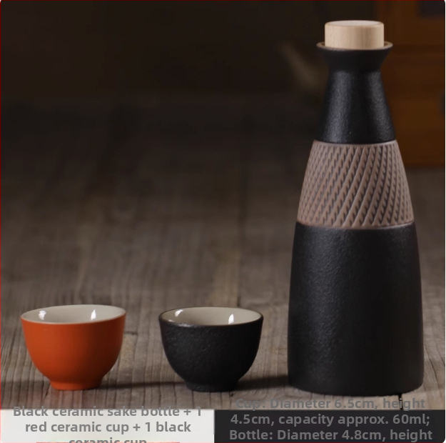 Keramická rustikálna vintage malá vínna kanvička – s hermetickým uzáverom, set fliaš pre domáce použitie