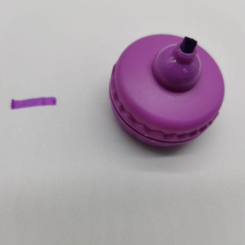 LLWJ Macaron kreatív fluoreszkáló toll gyerekeknek — műanyag burkolat, modell Macaron, csomagolás egy zárt zsebben, logó nyomtatva