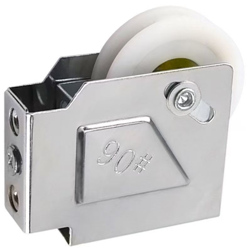 LM-2545 csúszóajtó görgő, Lonoway modell; anyagok: rozsdamentes acél, vas, nylon; gyártás a rajzok szerint; ajtók és ablakokhoz