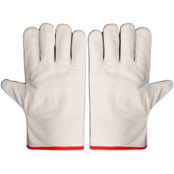 Munkakesztyű vászonból, kétrétegű, vastagított, teljes belső béléses, csúszásmentes, kopásálló, mechanikai megmunkálás és hegesztés céljára