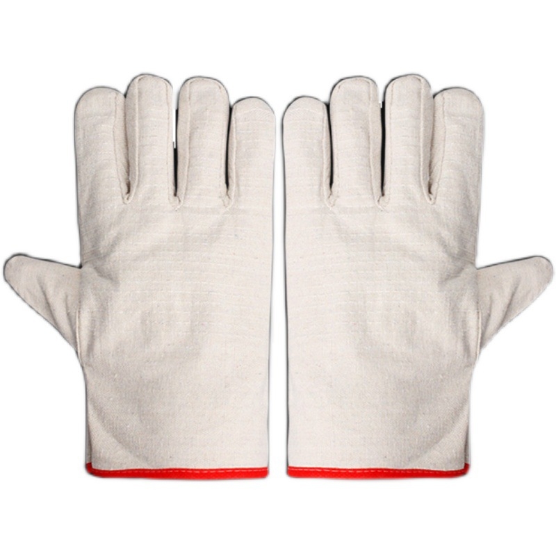Munkakesztyű vászonból, kétrétegű, vastagított, teljes belső béléses, csúszásmentes, kopásálló, mechanikai megmunkálás és hegesztés céljára