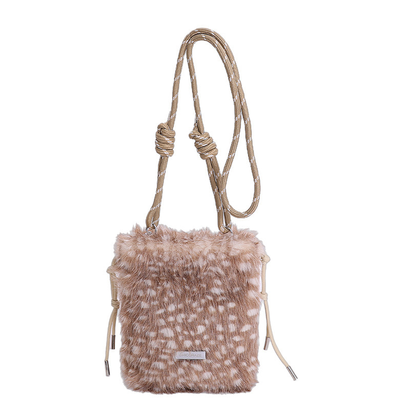 Crossbody torbica s jednim remenom, EVA materijal, vertikalni kvadratni oblik, otvoreni gornji dio, džep za telefon, zimsko izdanje 2025