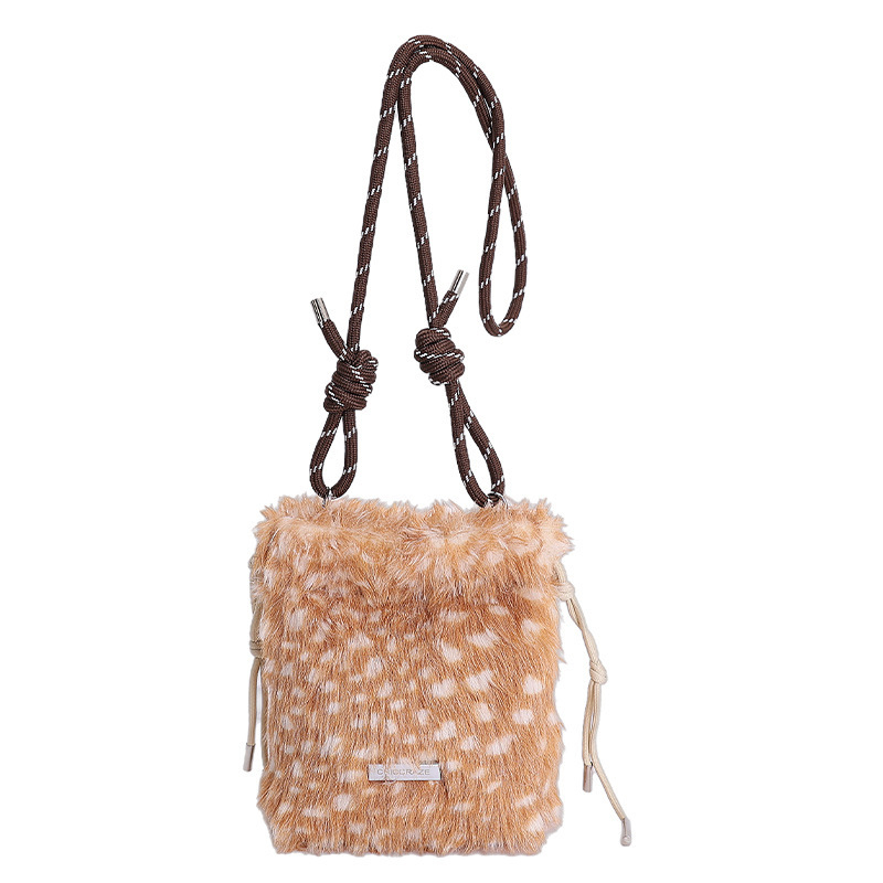 Crossbody torbica s jednim remenom, EVA materijal, vertikalni kvadratni oblik, otvoreni gornji dio, džep za telefon, zimsko izdanje 2025