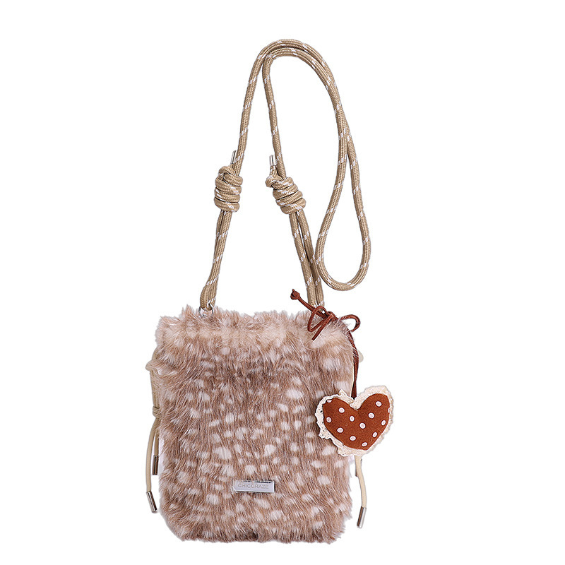 Crossbody torbica s jednim remenom, EVA materijal, vertikalni kvadratni oblik, otvoreni gornji dio, džep za telefon, zimsko izdanje 2025