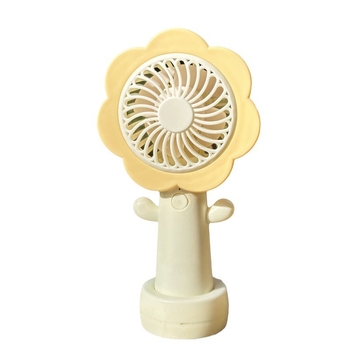 USB napajani stolni ručni mini ventilator, 4 lopatice, 3 brzine, ugrađena baterija 100–300 mAh, tihi rad ispod 36 dB