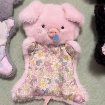 Λούτρινο κουκλάκι με σχέδιο γουρουνάκι και ποντίκι, γεμισμένο με μαλακό ύφασμα, χωρίς προσαρμογές, για ηλικίες 14+