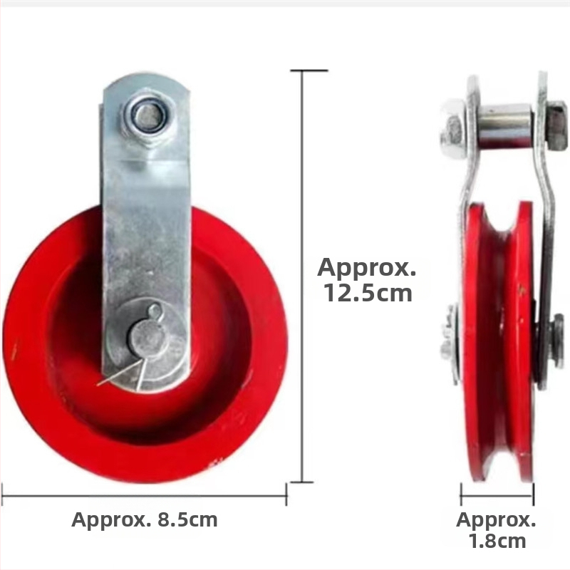 Roată pentru seră cu tambur din nylon pentru suspensie și suport reglabil, Specificația 90, Origine Hebei