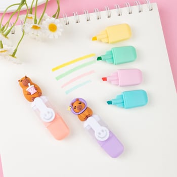 Macaron stil šestodijelni marker s karikaturama voća; prilagodba dostupna; poklon idealan