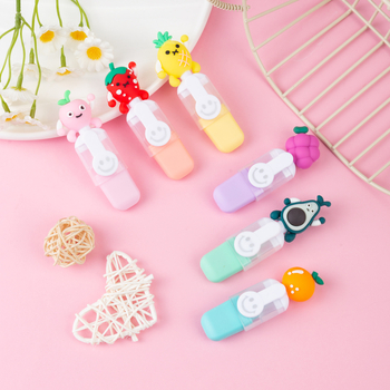 Macaron stil šestodijelni marker s karikaturama voća; prilagodba dostupna; poklon idealan