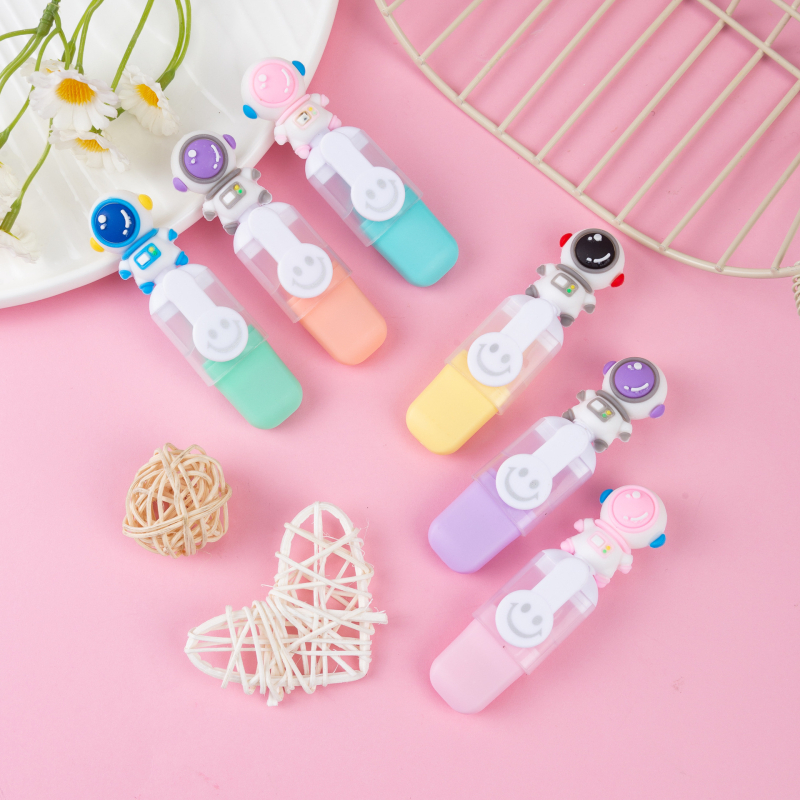 Macaron stil šestodijelni marker s karikaturama voća; prilagodba dostupna; poklon idealan