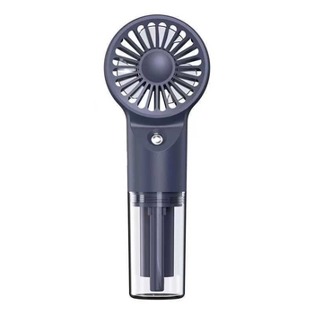 Mini ventilator s integriranom baterijom (500–800 mAh), USB punjenje, 3 lopatice, 4 brzine, buka ispod 36 dB