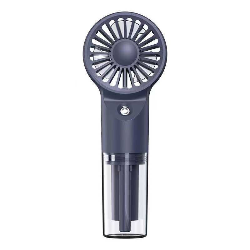 Mini ventilator s integriranom baterijom (500–800 mAh), USB punjenje, 3 lopatice, 4 brzine, buka ispod 36 dB