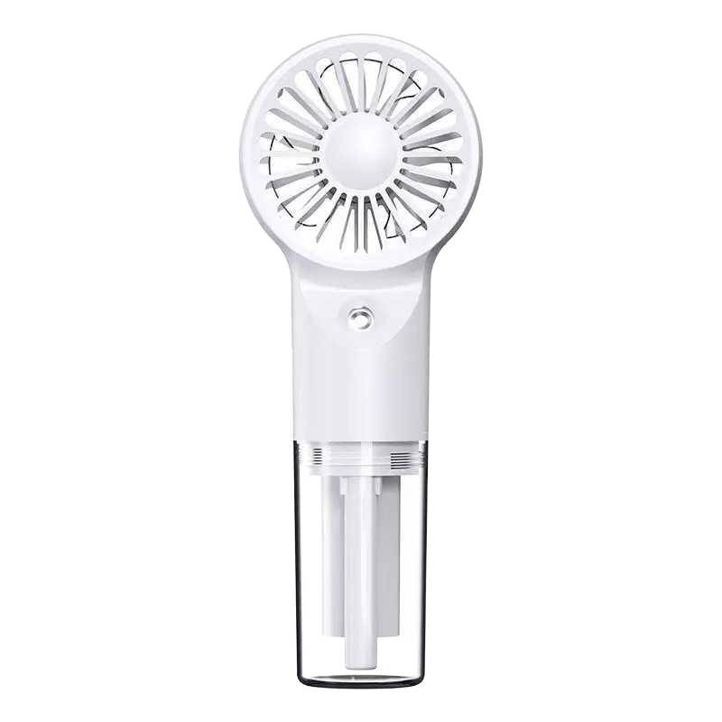 Mini ventilator s integriranom baterijom (500–800 mAh), USB punjenje, 3 lopatice, 4 brzine, buka ispod 36 dB