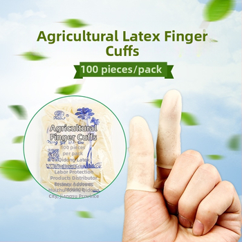 Latexový prstový kryt - priemyselné použitie, zosilnený, vodeodolný, odolný voči kyselinám a zásadám (materiál: latex; podšívka: žiadna; účel: ochrana prsta)