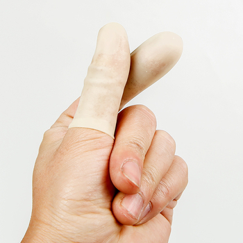 Κάλυμμα δακτύλου από λατέξ - βιομηχανική χρήση, παχύ, αδιάβροχο, αντίσταση σε οξέα και αλκάλια (ύλη: λατέξ; επένδυση: χωρίς; σκοπός: προστασία δακτύλου)