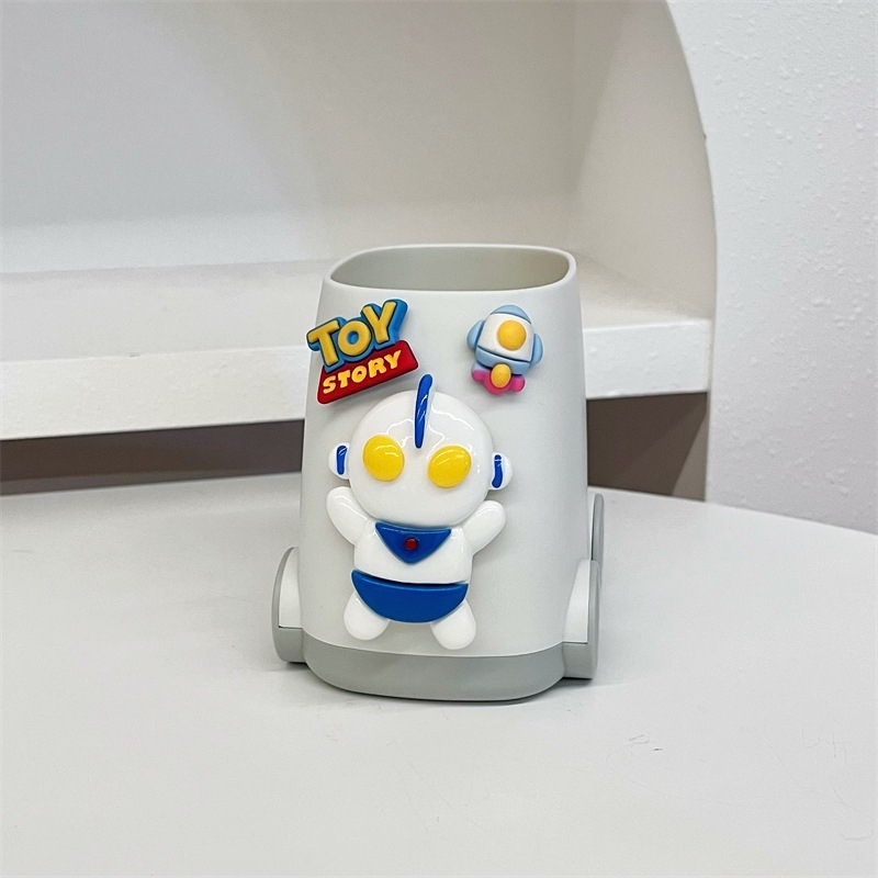 Držač za pisaće olovke, velikog kapaciteta, PVC, kvadratnog oblika, model 24120304