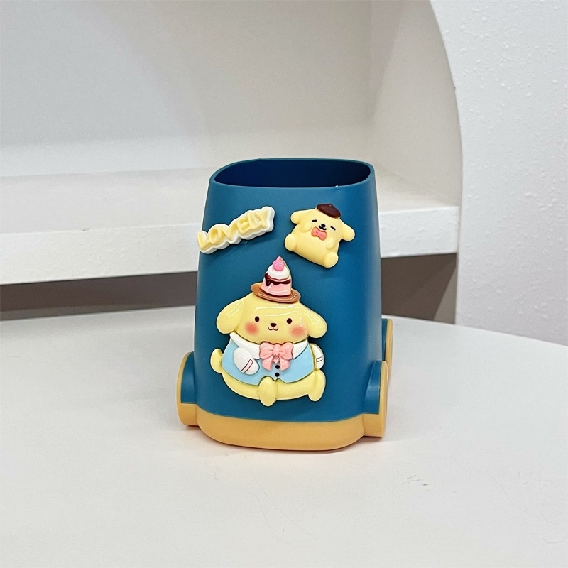 Držač za pisaće olovke, velikog kapaciteta, PVC, kvadratnog oblika, model 24120304