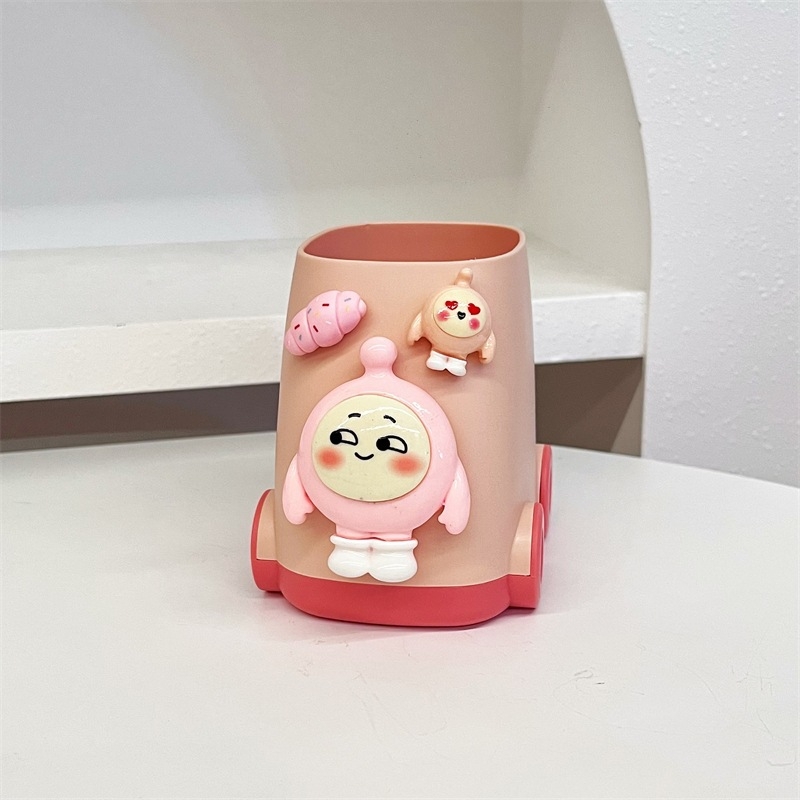 Držač za pisaće olovke, velikog kapaciteta, PVC, kvadratnog oblika, model 24120304