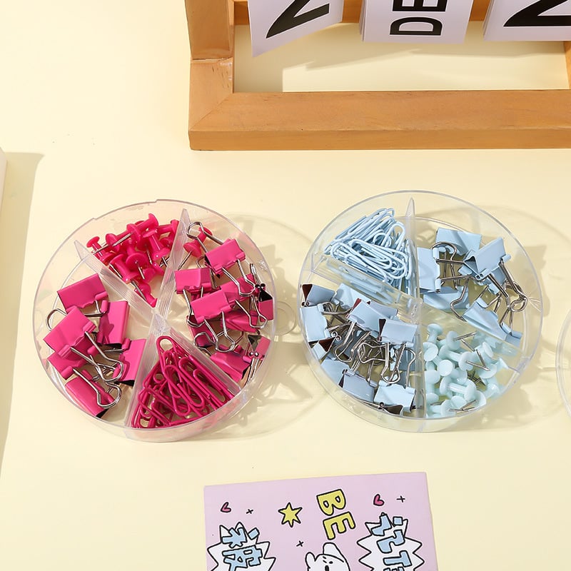 Σετ γραφείου για επιφάνεια εργασίας με μακριά κλιπ, συνδετήρες και καρφίτσες — Shengqian; Μέταλλο; Τύπος προϊόντος: χειροκρατήρας λογαριασμών