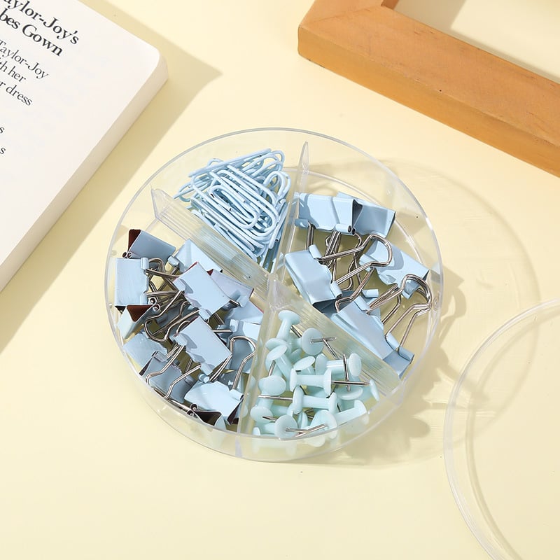 Σετ γραφείου για επιφάνεια εργασίας με μακριά κλιπ, συνδετήρες και καρφίτσες — Shengqian; Μέταλλο; Τύπος προϊόντος: χειροκρατήρας λογαριασμών