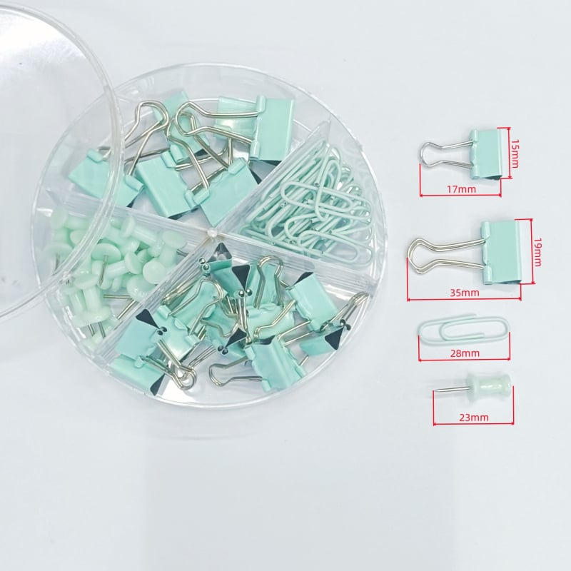 Σετ γραφείου για επιφάνεια εργασίας με μακριά κλιπ, συνδετήρες και καρφίτσες — Shengqian; Μέταλλο; Τύπος προϊόντος: χειροκρατήρας λογαριασμών