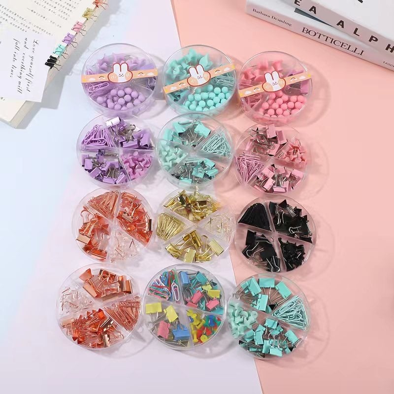 Σετ γραφείου για επιφάνεια εργασίας με μακριά κλιπ, συνδετήρες και καρφίτσες — Shengqian; Μέταλλο; Τύπος προϊόντος: χειροκρατήρας λογαριασμών