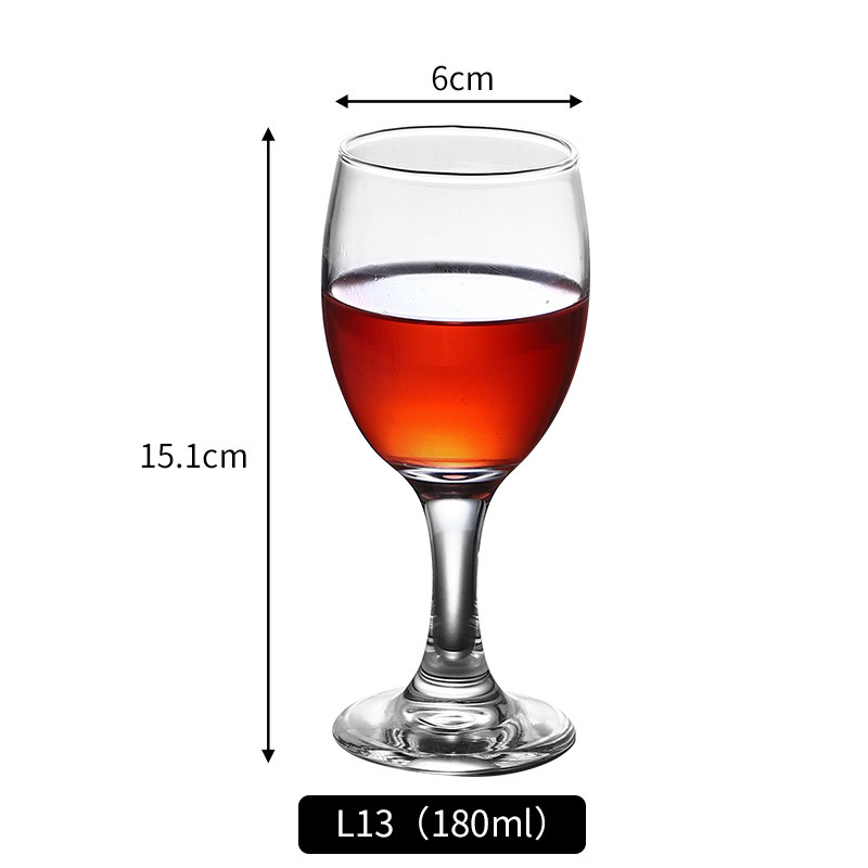 Set čaša za vino, moderan stil visokih postolja, staklo, papirnato pakiranje, moguć ispis logotipa
