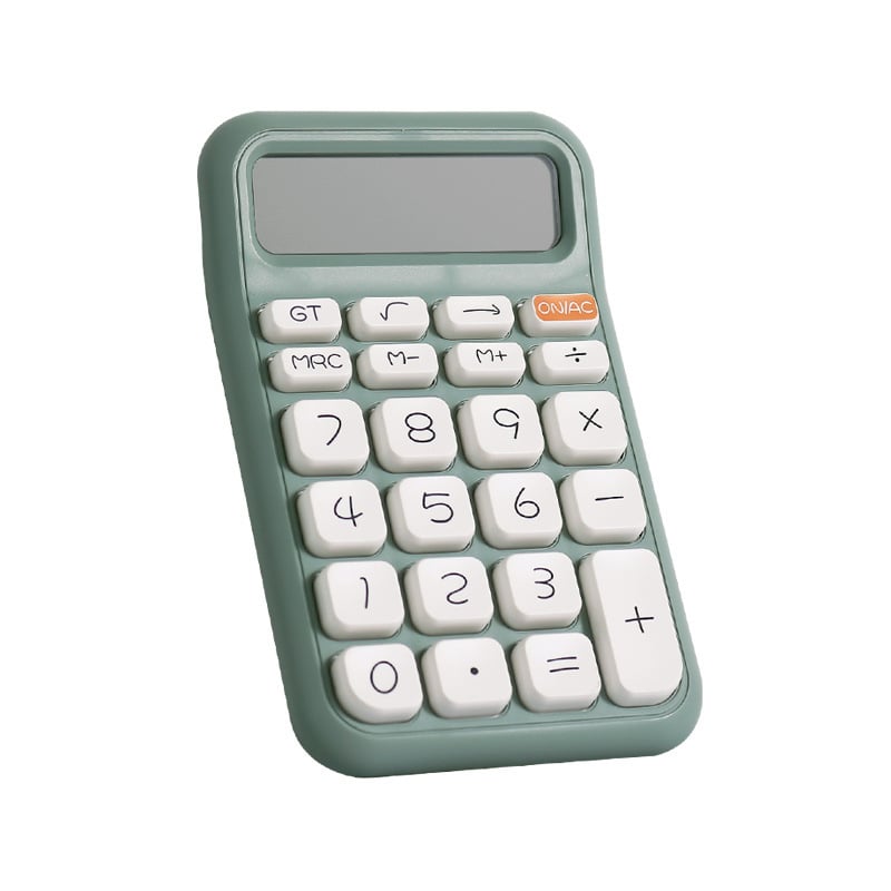 Q14 számológép 12 számjegy kijelzővel, hangfunkcióval, PVC testtel, elemmel működik – diákoknak