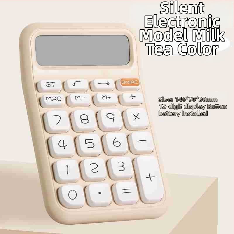 Q14 számológép 12 számjegy kijelzővel, hangfunkcióval, PVC testtel, elemmel működik – diákoknak