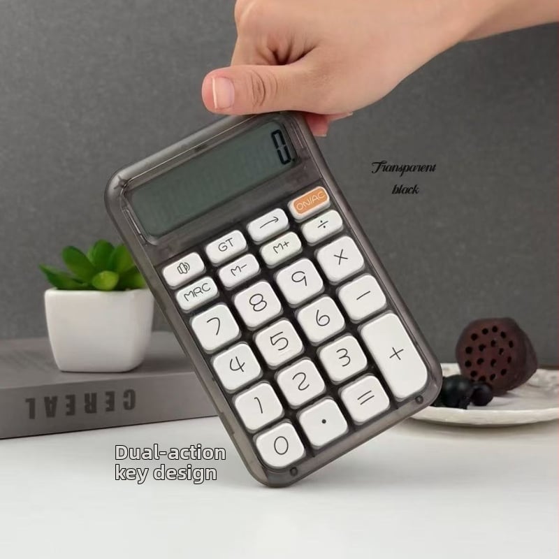 Q14 számológép 12 számjegy kijelzővel, hangfunkcióval, PVC testtel, elemmel működik – diákoknak