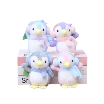 Λούτρινο πιγκουϊνάκι–κούκλα για τσάντες και μπρελόκ — γέμισμα PP βαμβάκι, εξαιρετικά μαλακό κοντό βελούδινο ύφασμα, OEM προσαρμογή λογότυπου