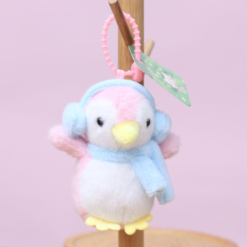 Λούτρινο πιγκουϊνάκι–κούκλα για τσάντες και μπρελόκ — γέμισμα PP βαμβάκι, εξαιρετικά μαλακό κοντό βελούδινο ύφασμα, OEM προσαρμογή λογότυπου