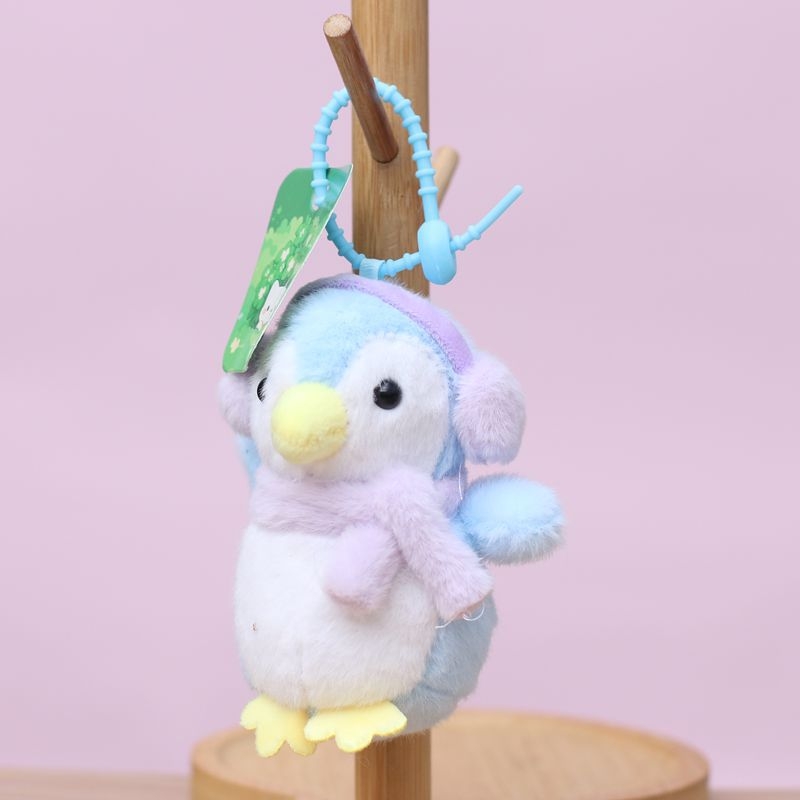 Λούτρινο πιγκουϊνάκι–κούκλα για τσάντες και μπρελόκ — γέμισμα PP βαμβάκι, εξαιρετικά μαλακό κοντό βελούδινο ύφασμα, OEM προσαρμογή λογότυπου