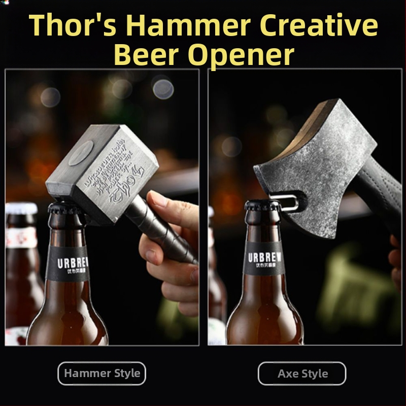 Otvarač za piće u obliku Mjolnir, imitacija sjekire, kreativni otvarač, magnetska ploča za hladnjak; Marka Unique; Materijal Drugi; Stil Drugi