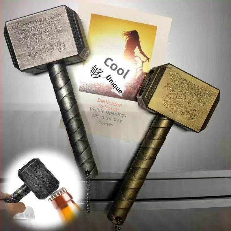 Otvarač za piće u obliku Mjolnir, imitacija sjekire, kreativni otvarač, magnetska ploča za hladnjak; Marka Unique; Materijal Drugi; Stil Drugi