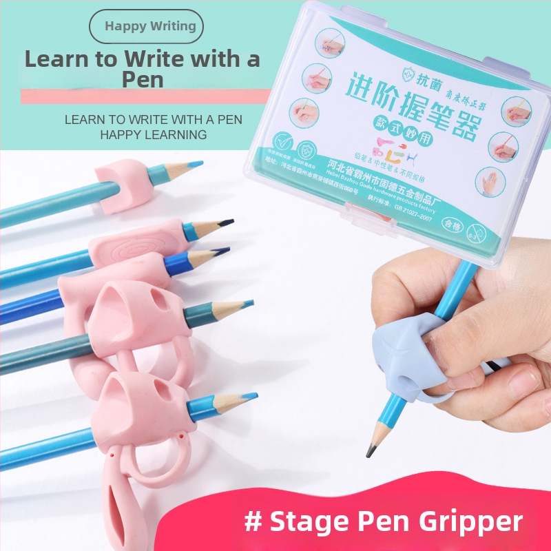 Detský držač ceruzky – set na korekciu uchopenia pri písaní, plastový držač, balené v skladovacej krabičke, značka Youxuemei