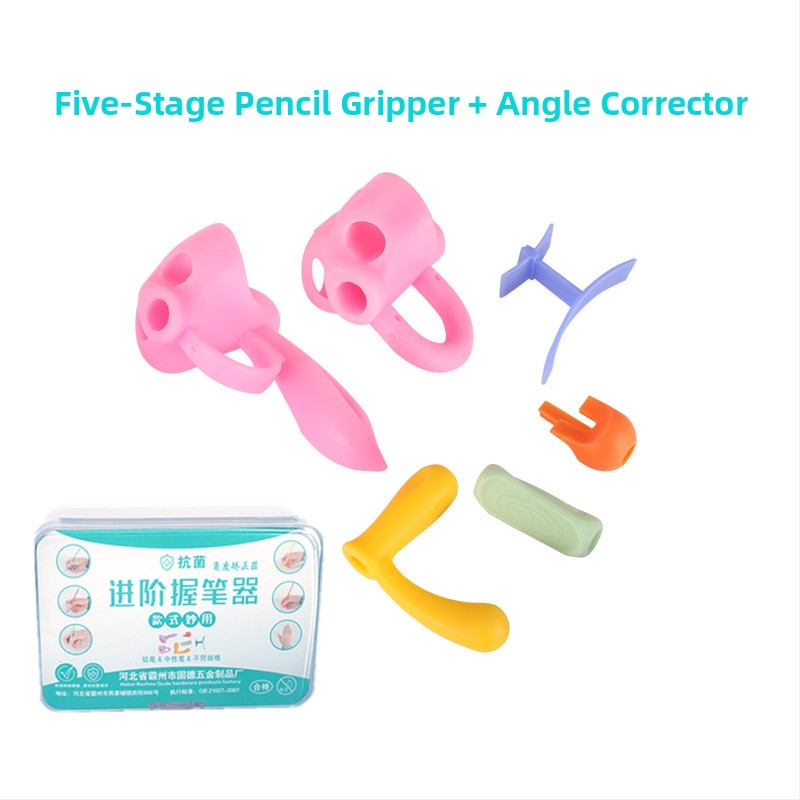Detský držač ceruzky – set na korekciu uchopenia pri písaní, plastový držač, balené v skladovacej krabičke, značka Youxuemei