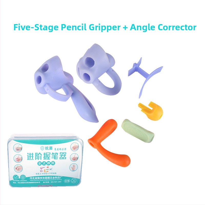 Detský držač ceruzky – set na korekciu uchopenia pri písaní, plastový držač, balené v skladovacej krabičke, značka Youxuemei