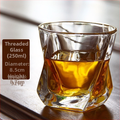 Set de pahare de whisky din cristal, design european îngroșat, 201–300 ml, ambalare în set, imprimare logo disponibil