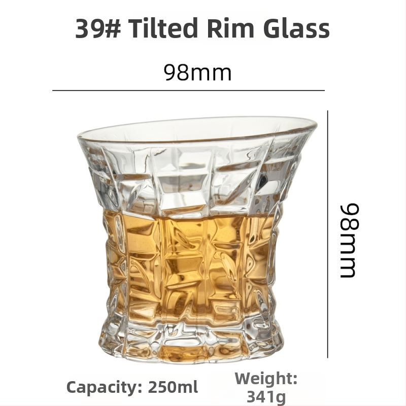Set de pahare de whisky din cristal, design european îngroșat, 201–300 ml, ambalare în set, imprimare logo disponibil