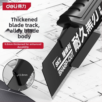 Deli DL018 nôž na umenie zliatiny ocele, čepeľ 0,5×18×100 mm, hmotnosť 70 g