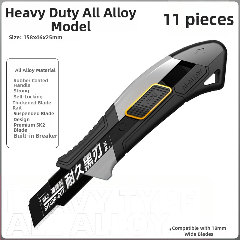 Deli DL018 nôž na umenie zliatiny ocele, čepeľ 0,5×18×100 mm, hmotnosť 70 g