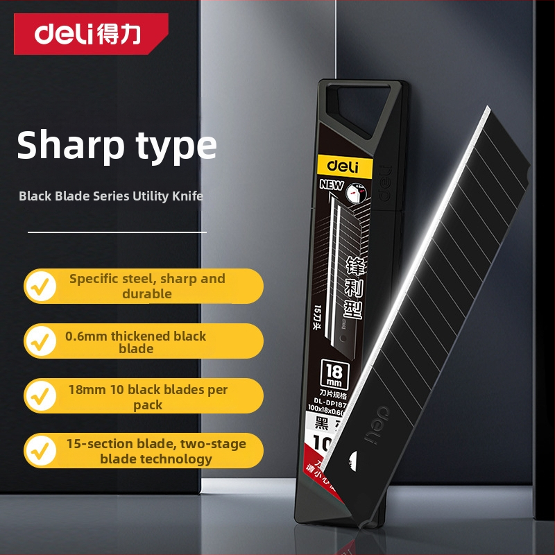 Deli DL018 nôž na umenie zliatiny ocele, čepeľ 0,5×18×100 mm, hmotnosť 70 g