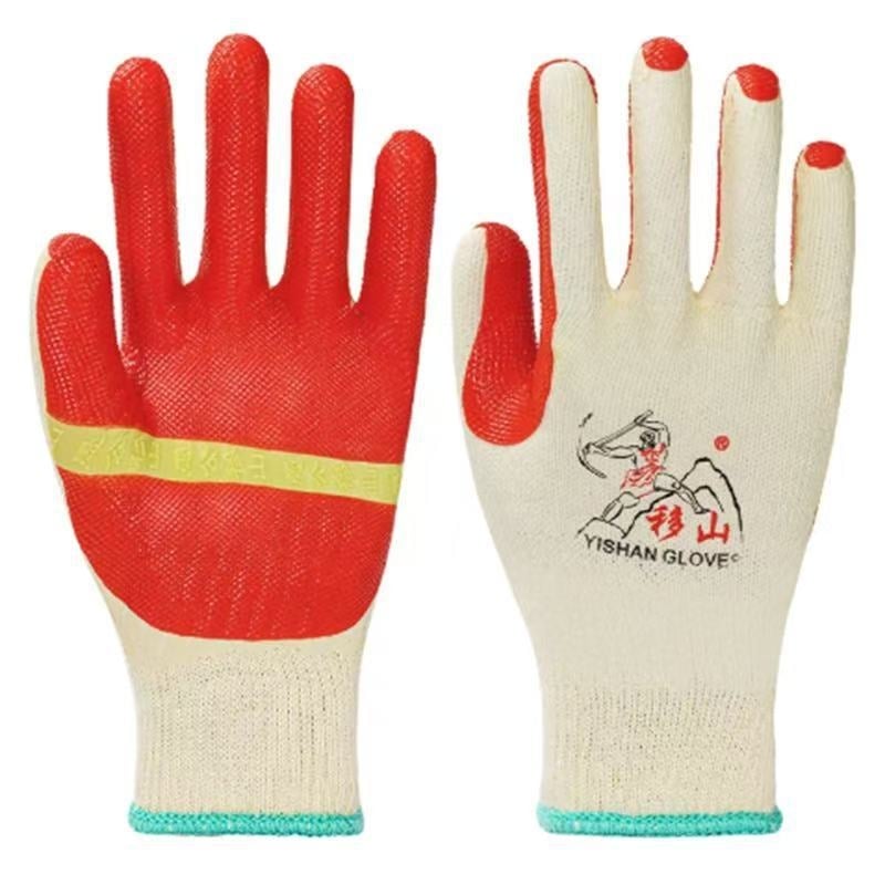 Mănuși de protecție pentru muncă, cu film acoperit cu cauciuc – rezistente la abraziune și la tăiere, greutate 130 g, pentru operațiuni industriale