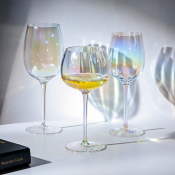 Set čaša za vino, europski stil, kristalno staklo, kapacitet 301–400 ml, moderni minimalistički dizajn, AODE Jade