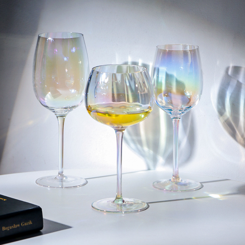 Set čaša za vino, europski stil, kristalno staklo, kapacitet 301–400 ml, moderni minimalistički dizajn, AODE Jade