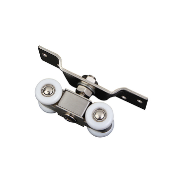 Rulment pentru ușă glisantă interioară din oțel inoxidabil, cu 4 role pentru șină